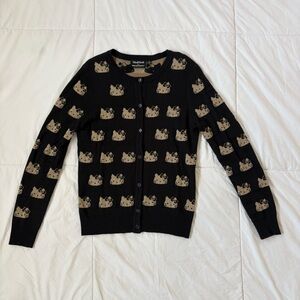 2018 ModCloth for Hello Kitty Black and Gold Cardigan